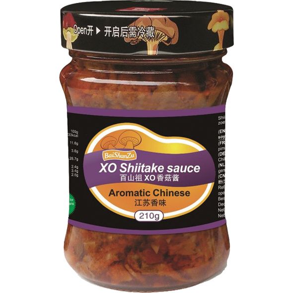 BAI SHAN ZU XO Shiitake Sauce Aromatic Chinese 210g