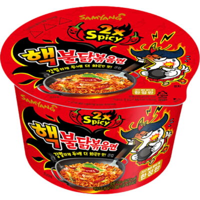 SAMYANG Instant Noodles Bowl Hot Chicken Double Spicy Flavor 105g